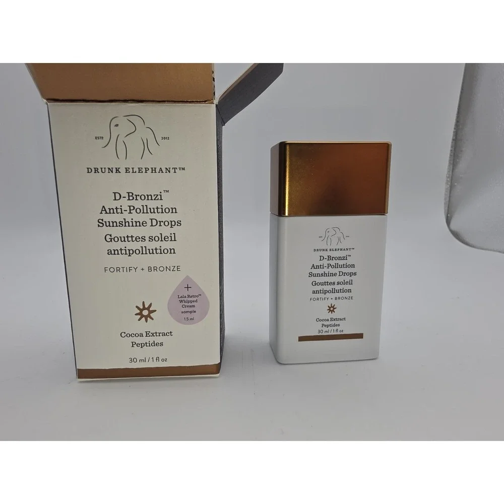 Drunk Elephant D Bronzi Anti-Pollution Sunshine Drops ~Full Size ~ 1 fl oz ~ NIB